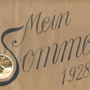 Mein Sommer 1928 - Fotoalbum und Tagebuch