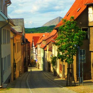 Ruhe und Stille in den Gassen und Straßen Sangerhausens.