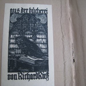 Exlibris mit Uhu