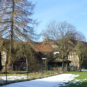 Fachwerk in Güntersberge im Harz.