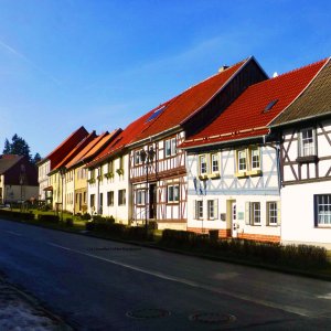 oberhalb der Marktstraße in Güntersberge im Harz.