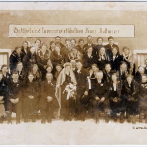 Hocheitsgesellschaft bei Gasthof Franz Rottmeier