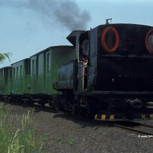 Dampflokomotive Museumseisenbahn Nagycenk bei Sopron in Ungarn