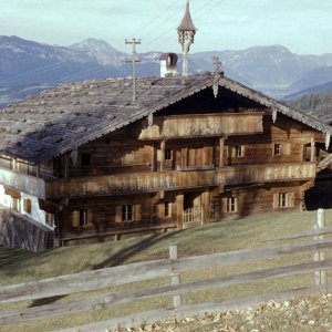 Kirchberg Tirol Bauernhöfe unterm Maierl 1959