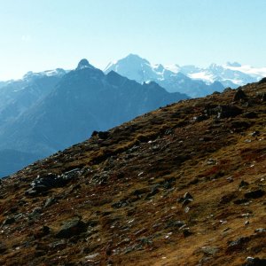 Blick vom Patscherkofel Richtung Serles und Stubaital