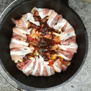 Schichtfleisch im Dutch oven