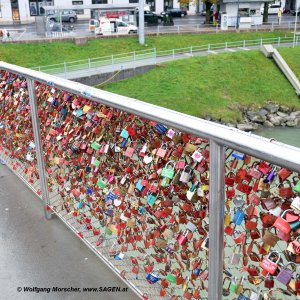 Liebesschlösser Salzburg Makartsteg