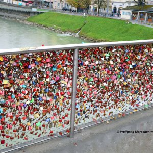 Liebesschlösser Salzburg Makartsteg