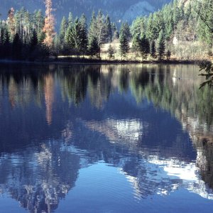 Hinterstoder, Spiegelung im Schieder-Weiher