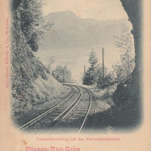 Tunneldurchblick Vitznau-Rigi-Bahn