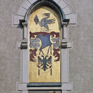 Hauswappen am Stauderhaus in Klagenfurt