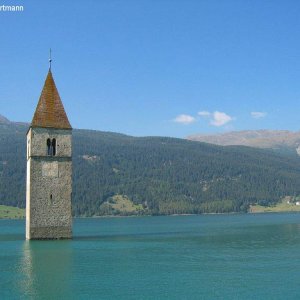 Turm im Reschensee