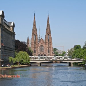 Panormablick zur ehemaligen Garnisonskirche in Straßburg