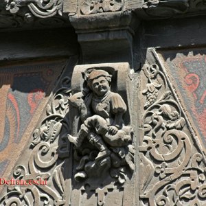 Detail am Haus Kammerzell am Münsterplatz in Straßburg