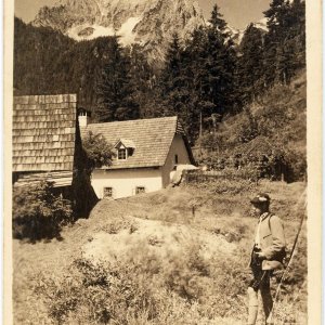 Wandern in Hinterstoder, Josef Angerhofer um 1920