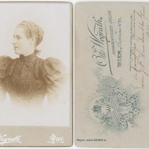 CdV Damenporträt Atelier Otto Wegrath, Wien