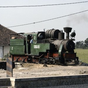 Dampflokomotive Khadipaten, Indonesien