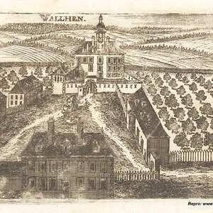 Schloss Walchen (Wallhen), Kupferstich Vischer 1674