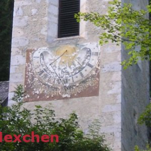 Sonnenuhr, Lindenkirche bei St. Georgenberg