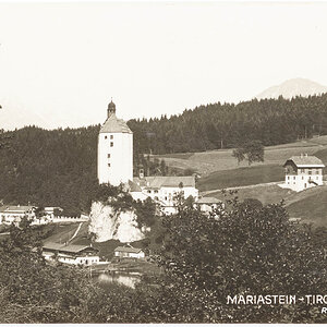 Schloss und Wallfahrtskirche Mariastein, Tirol um 1933