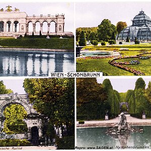 Ansichtskarte Wien-Schönbrunn 1927