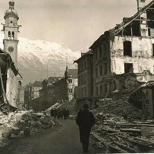 Innsbruck, Maria-Theresien-Straße Winter 1945/46