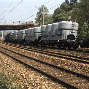 Westbahn Güterzug Wolf in der Au 1979