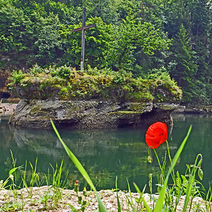 traunfall, Kreuzstein