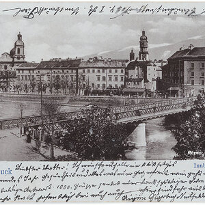 Innsbruck Innbrücke um 1900