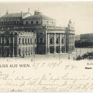 Wien Burgtheater um 1897