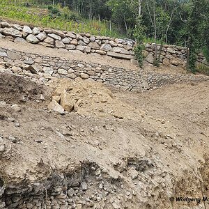 Trockensteinmauer Vinschgau Neubau