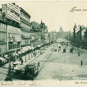 Prag Wenzelsplatz im Jahr 1899