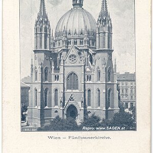 Wien Fünfhauserkirche um 1905 (heute: Kirche Maria vom Siege)