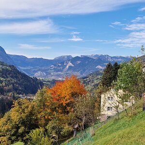 Aussicht ins Ennstal vom Donnersbach aus