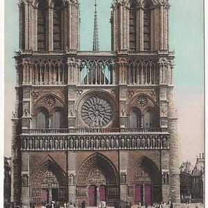 Paris Notre Dame um 1905