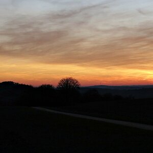 Romantischer Sonnenuntergang -