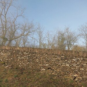 Alte Weinberg - Bruchsteinmauer aus Schiefer