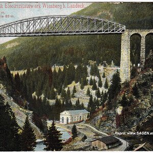 Eisenbahn-Viaduct & Electrizitätswerk Wiesberg bei Landeck