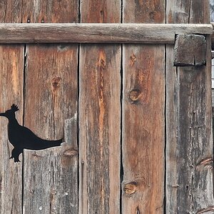 Lüftungsloch an einem Stadel in Imst