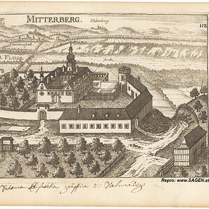 Kupferstich Schloss Mitterberg, Rüstorf