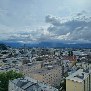 Aussicht auf Salzburg Juni 2024