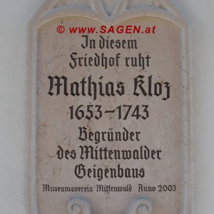 Geigenbauer Mathias Kloz (Klotz)