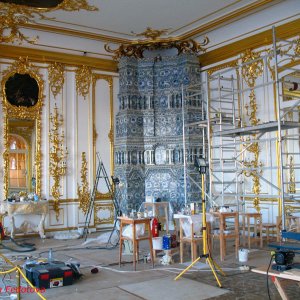 Restaurationsarbeiten im Katharinenpalast