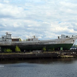 Dreimastschoner „Zapad“ in Archangelsk