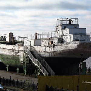 Dreimastschoner „Zapad“ in Archangelsk