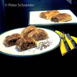 Kraut- und Schinkenstrudel