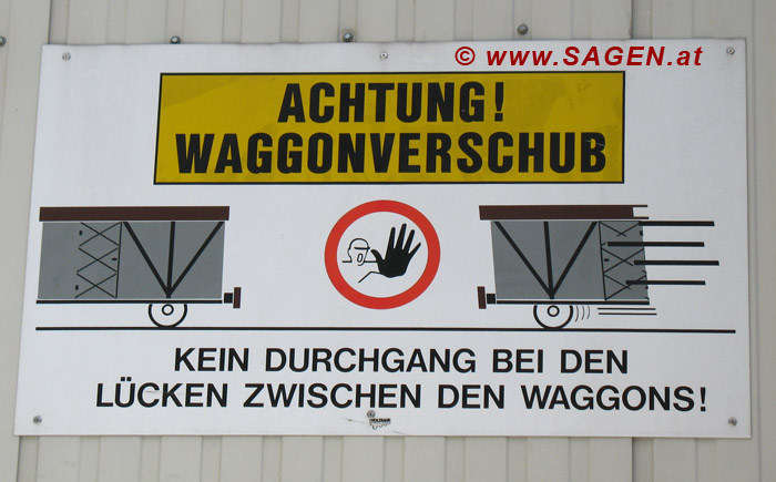 Achtung Waggonverschub!