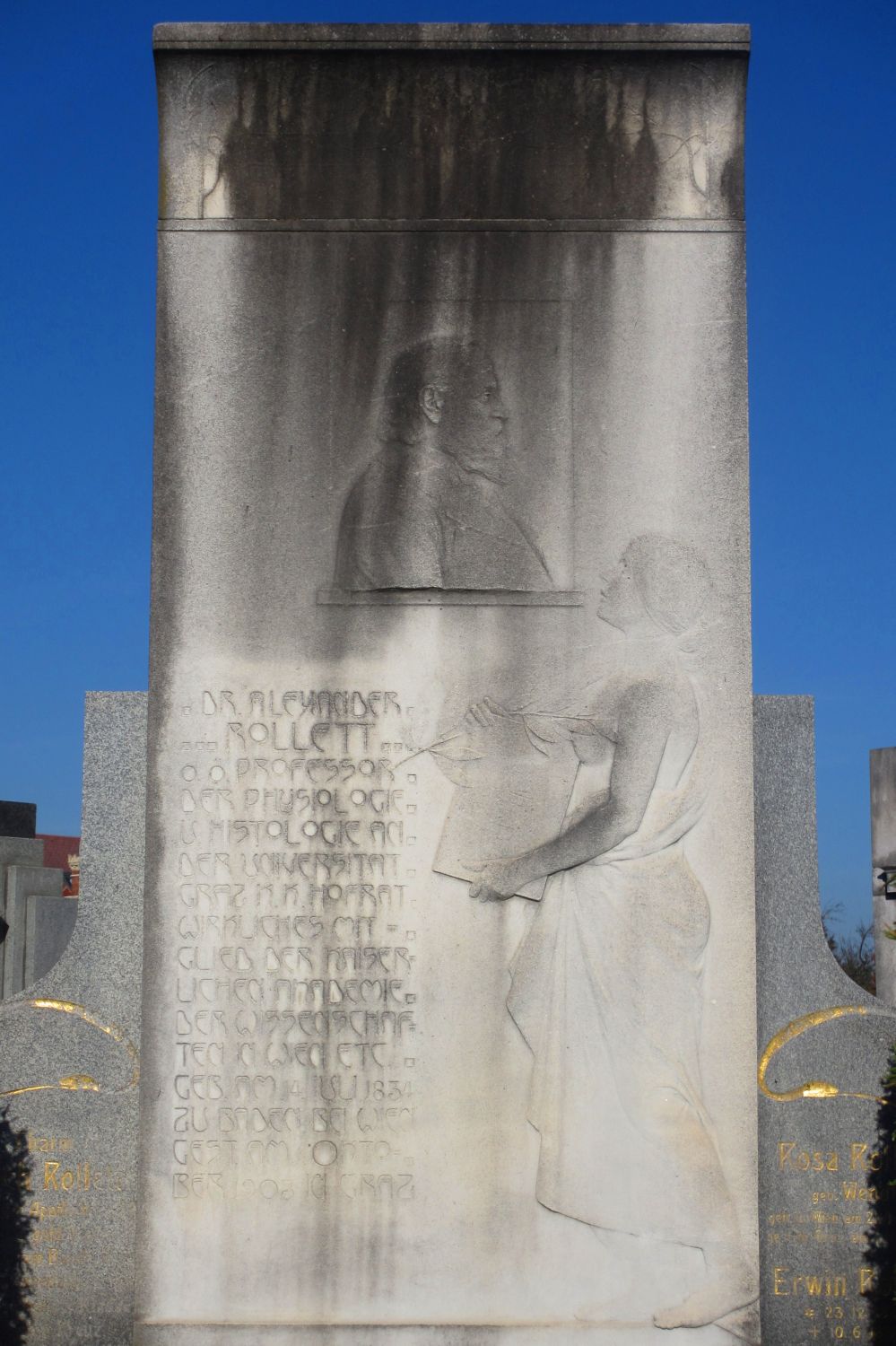 Alexander Rollett Grabmal, Zentralfriedhof Graz