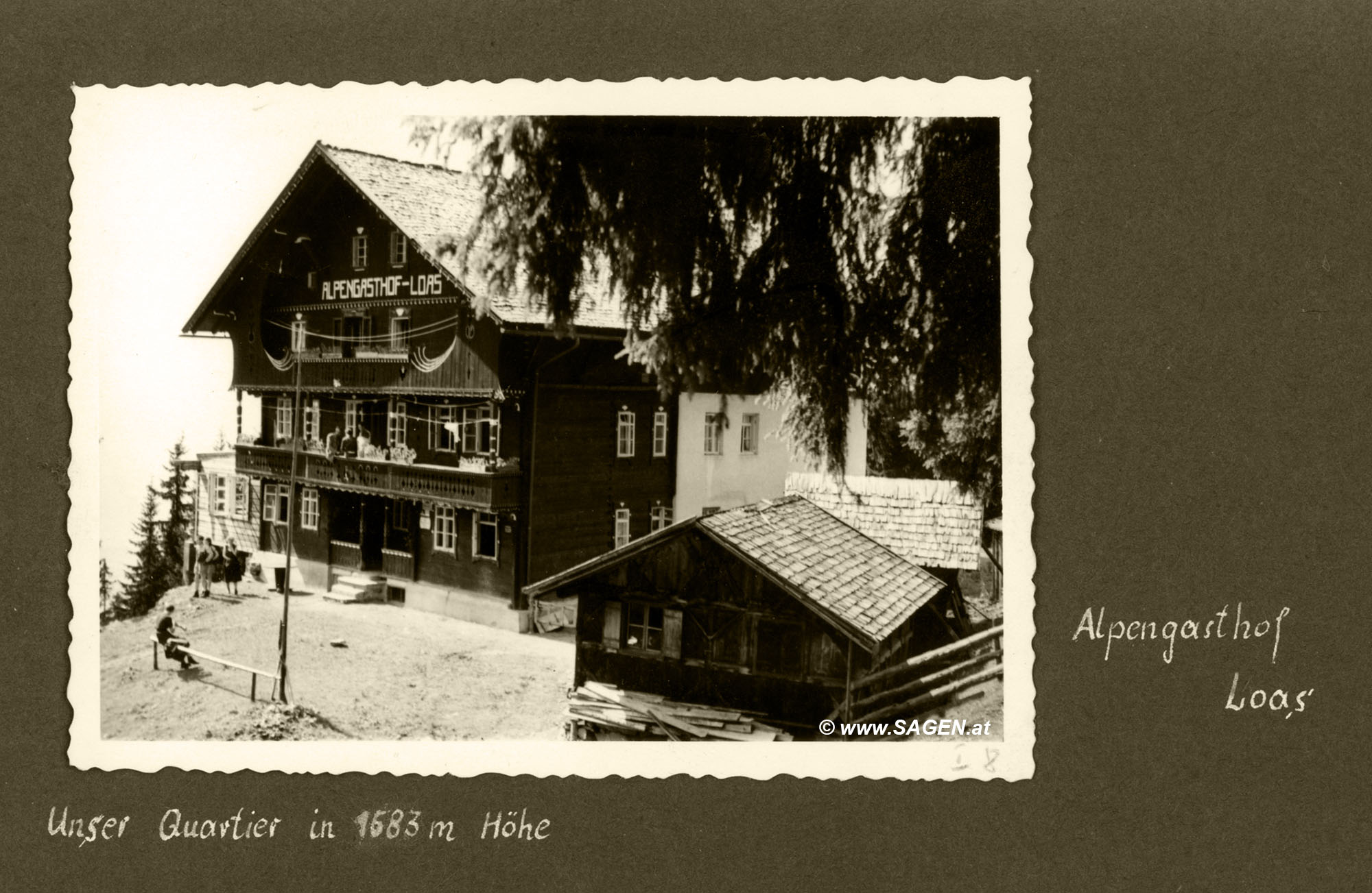 Alpengasthof Loas, August 1953