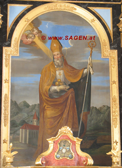 Altarblatt St. Nikolaus, Mittenwald